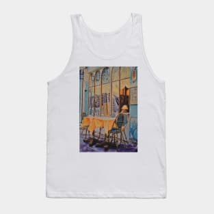 The blue Cafe, Paris. Tank Top